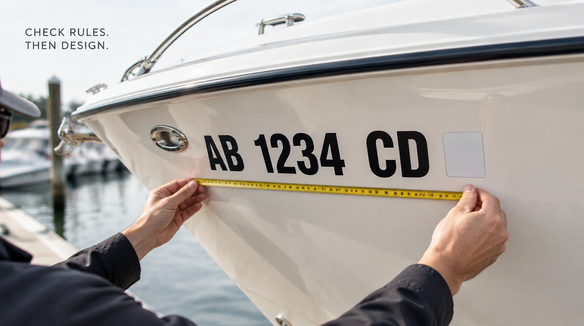 Boat Registration Decals: Measure and Check Your State Rules