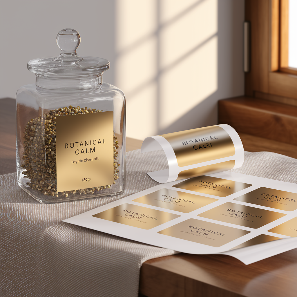 Gold Mirror Labels