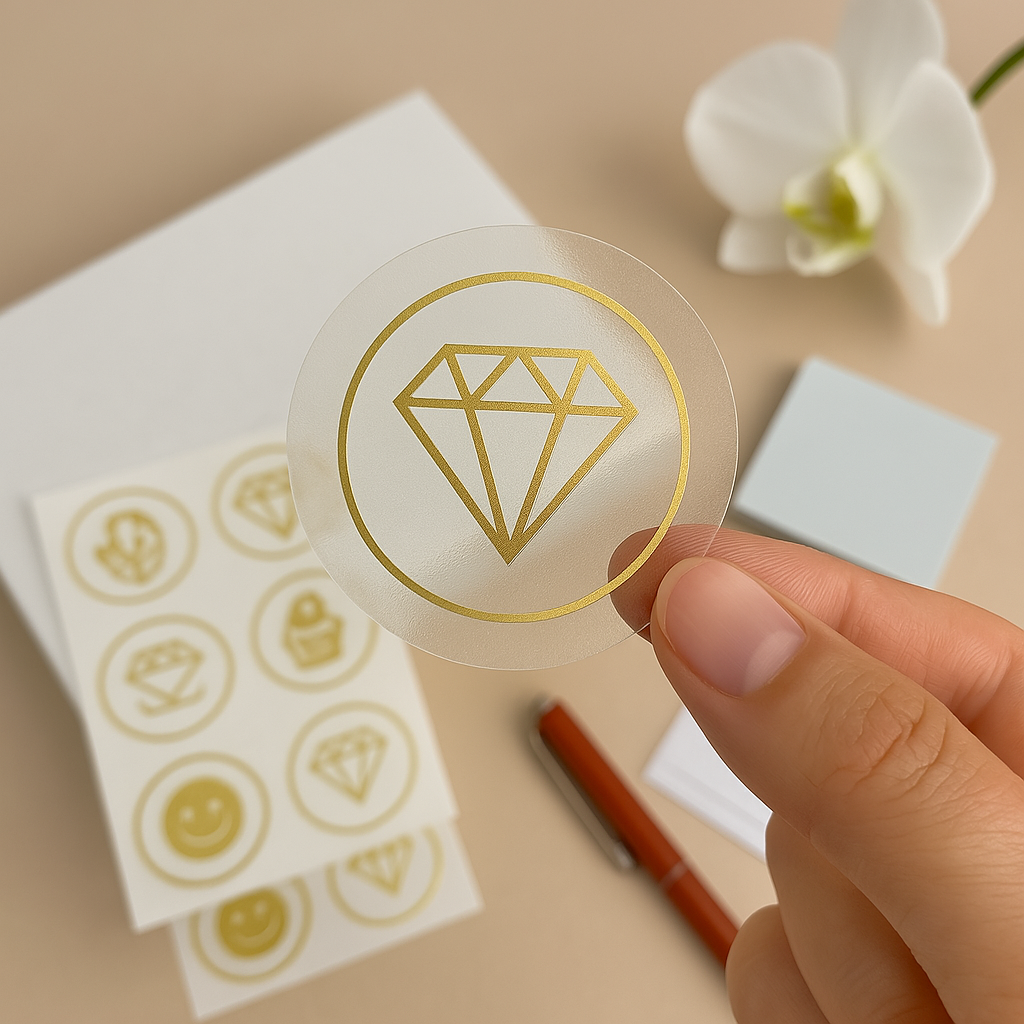 Gold Brushed Stickers
