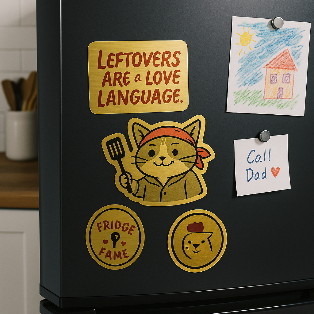 Gold Brushed Stickers