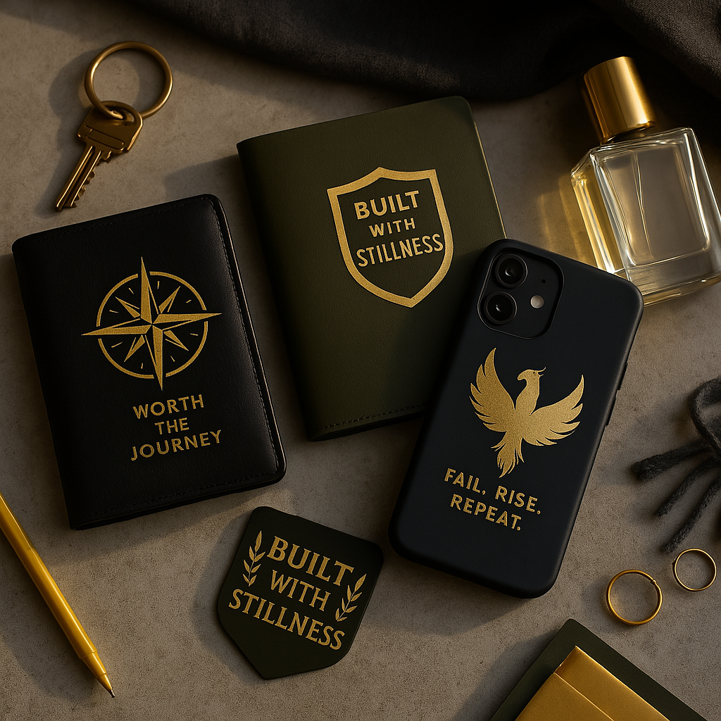 Gold Brushed Stickers