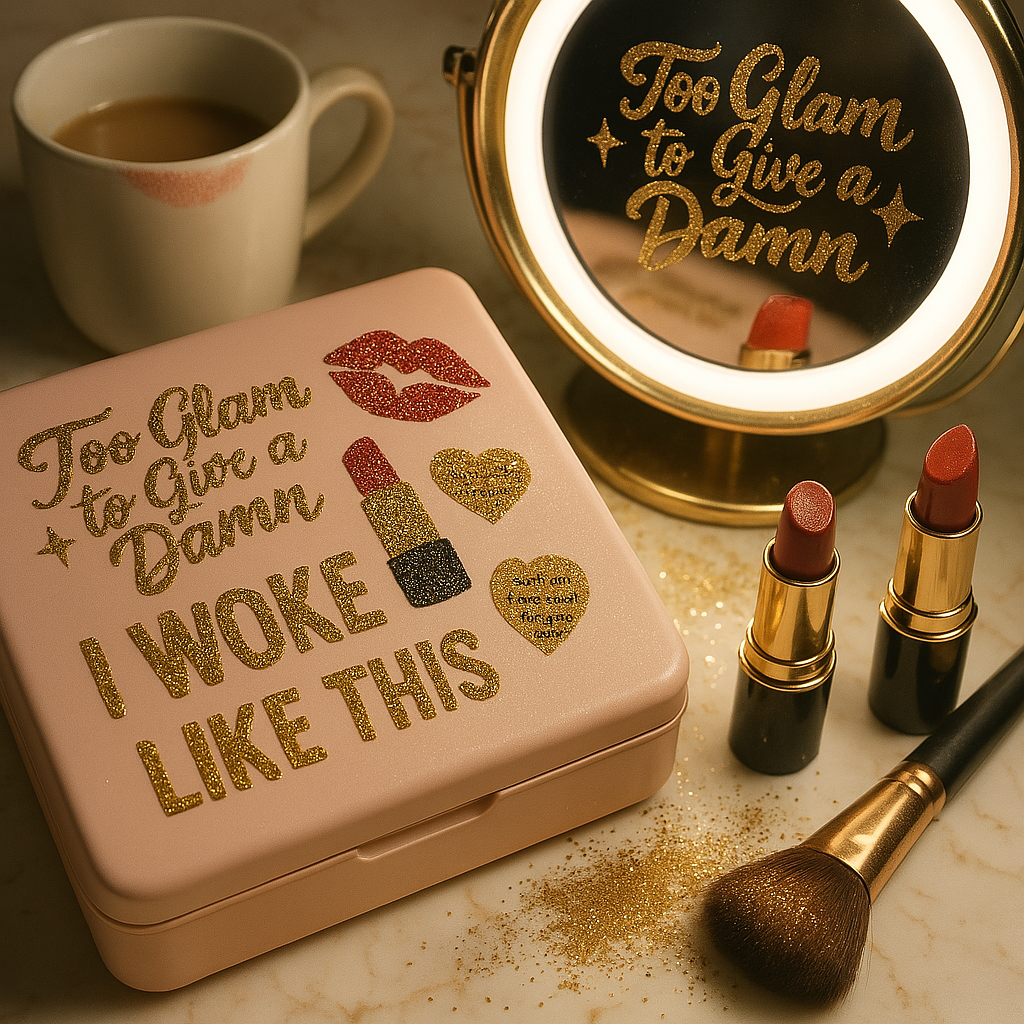 Gold Glitter Stickers