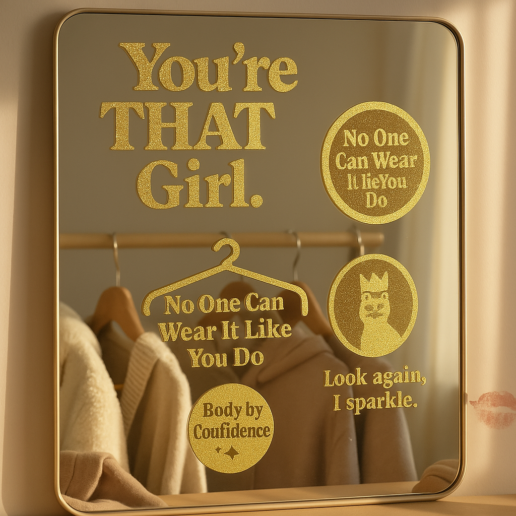 Gold Glitter Stickers