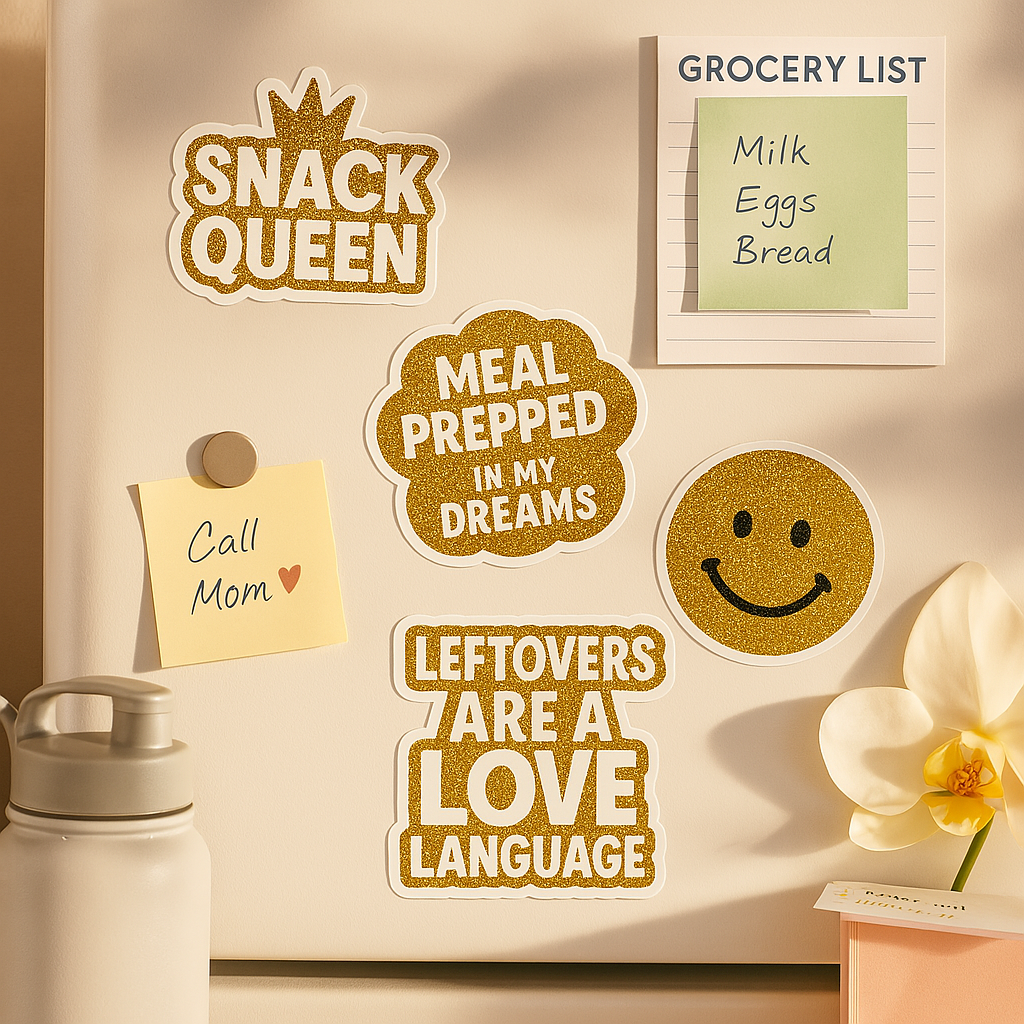 Gold Glitter Stickers