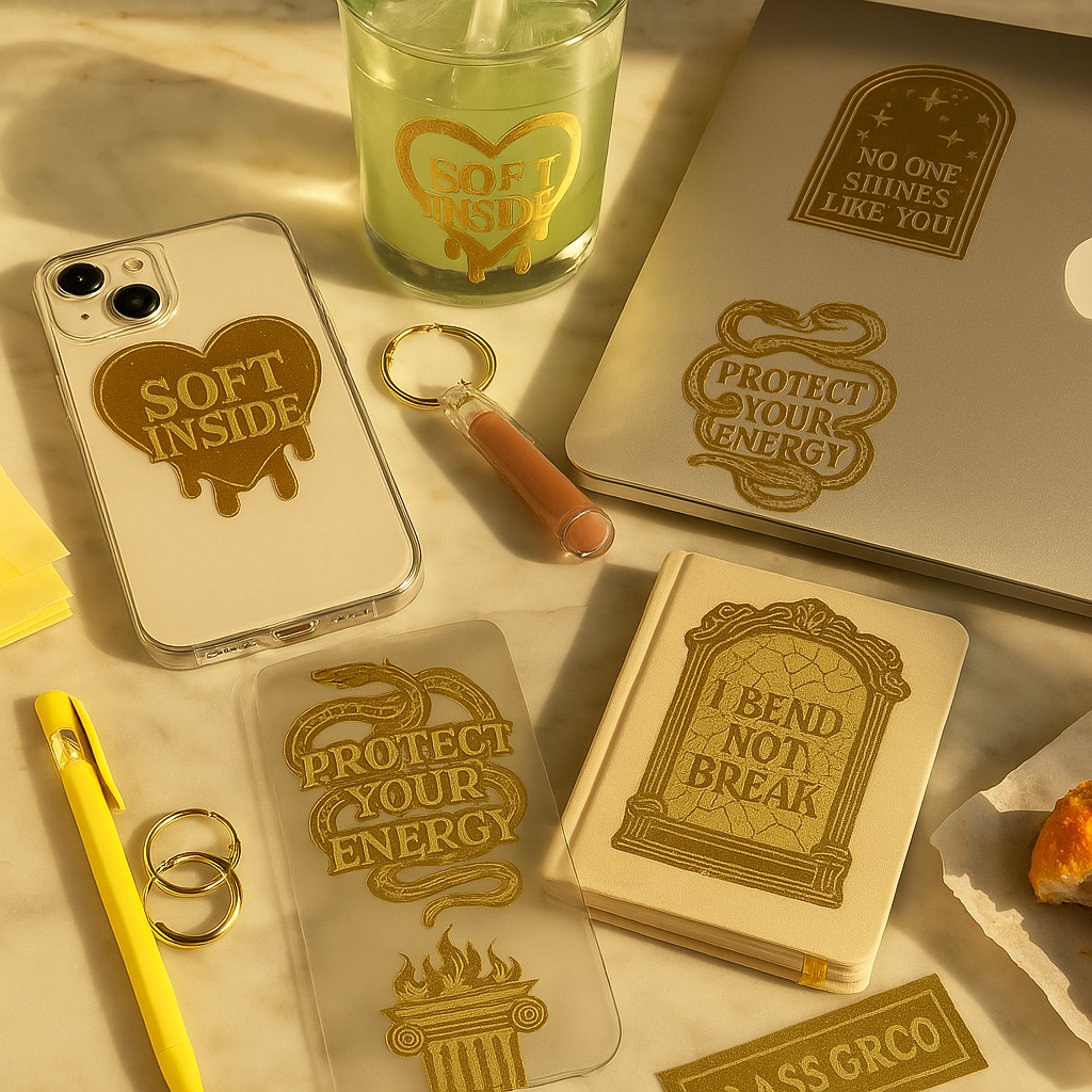 Gold Mirror Stickers