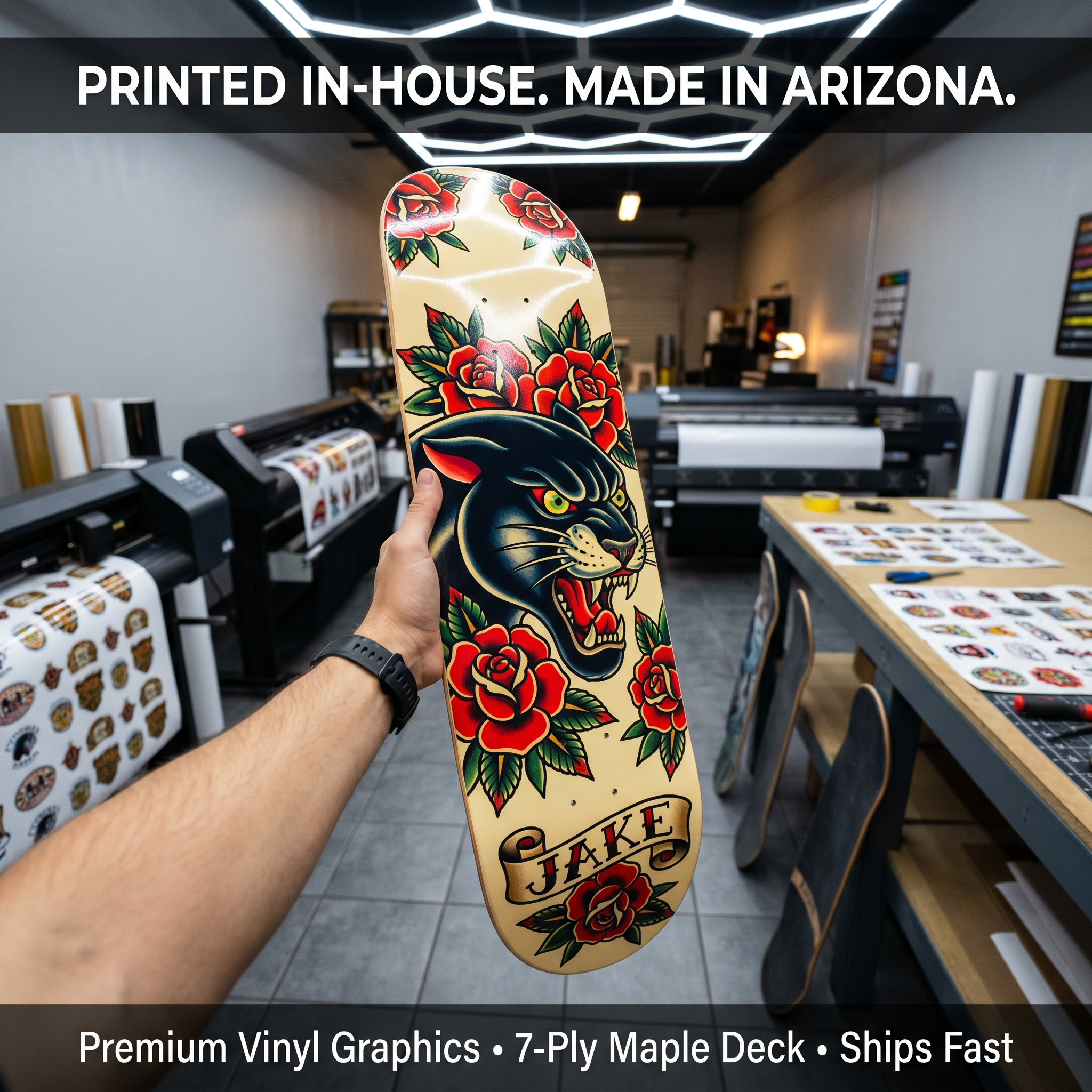 Custom Personalize Your Own Skateboard 31" X 8"
