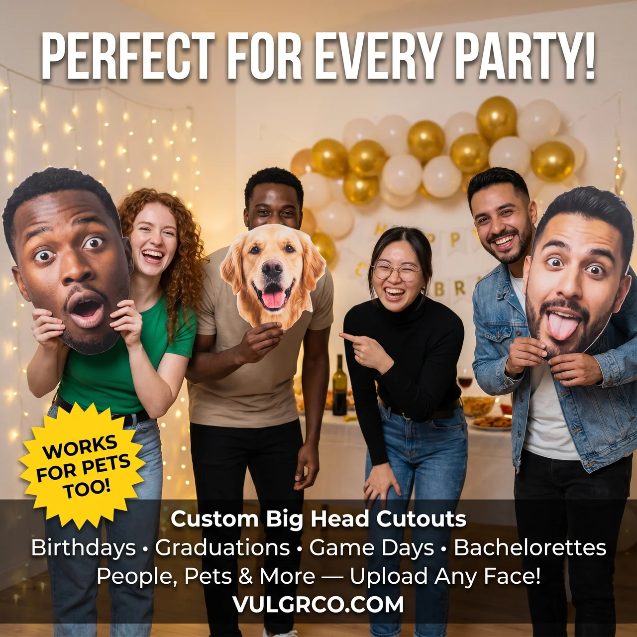 Custom Fun Face Big Head Cutouts