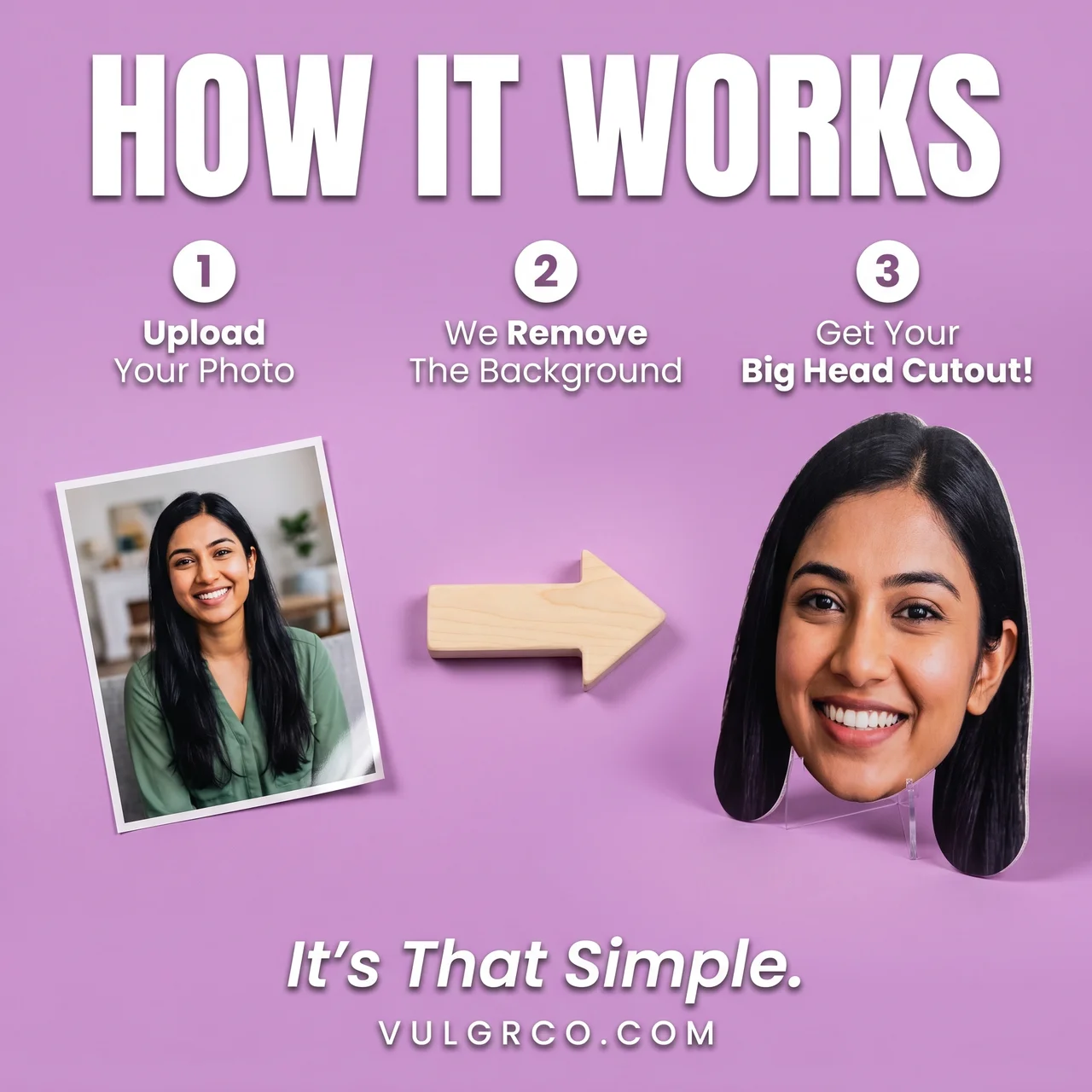 Custom Fun Face Big Head Cutouts