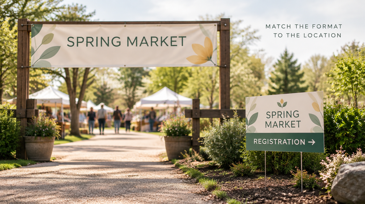 Banner vs. Yard Sign: Which Fits Your Event?