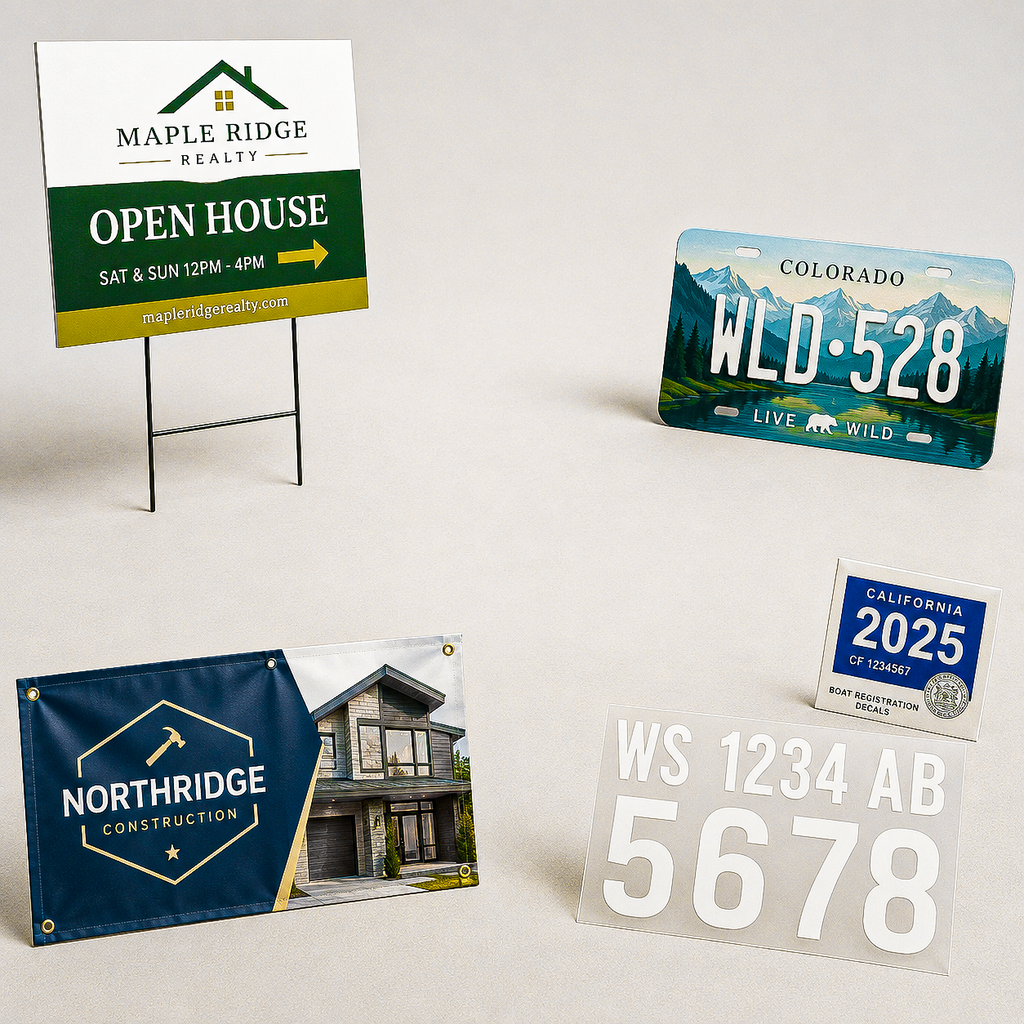 Registration Sign Sticker Signs & Registration Decals