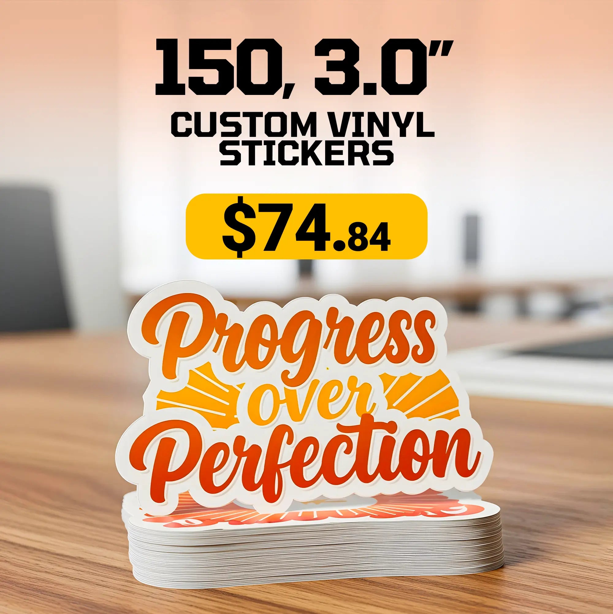 150 3.0" Custom Vinyl Stickers