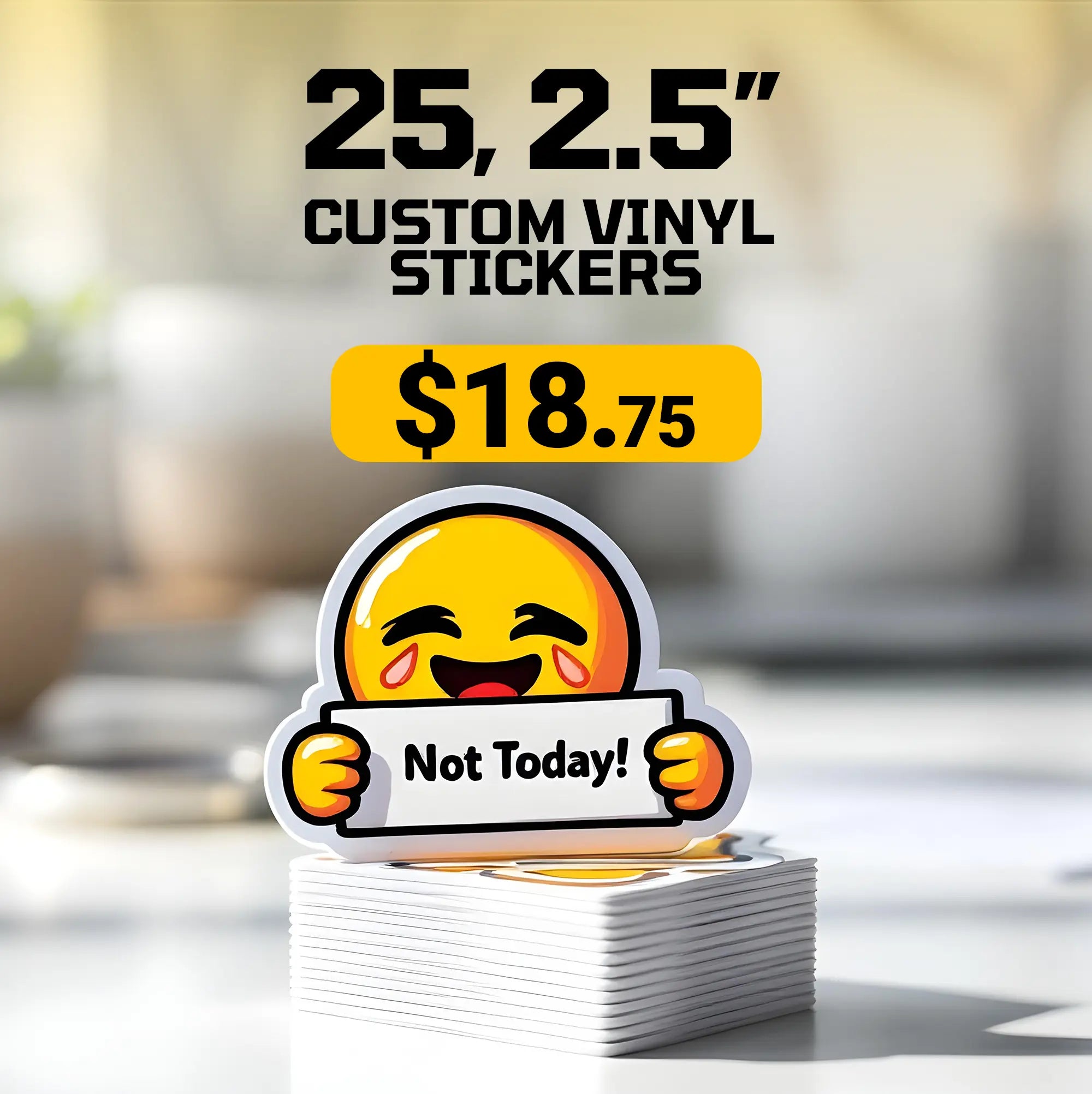25 2.5" Custom Vinyl Stickers