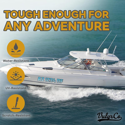 Print Custom Boat Registration Numbers