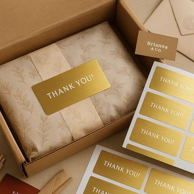 Gold Brushed Labels