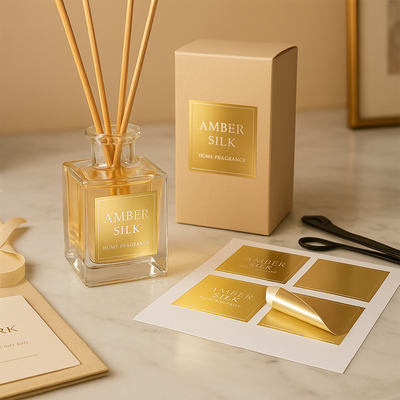 Gold Mirror Labels