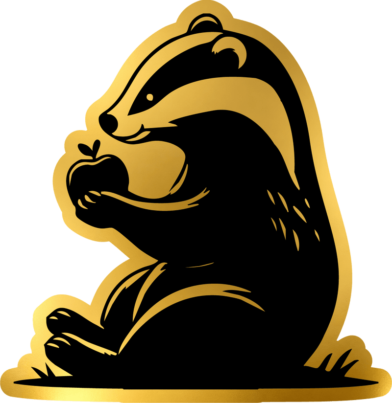 Mirror Gold Stickers