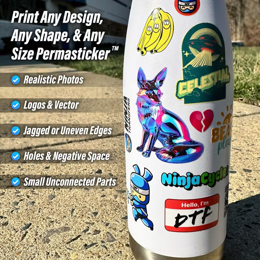 DTF 3D Perma Stickers