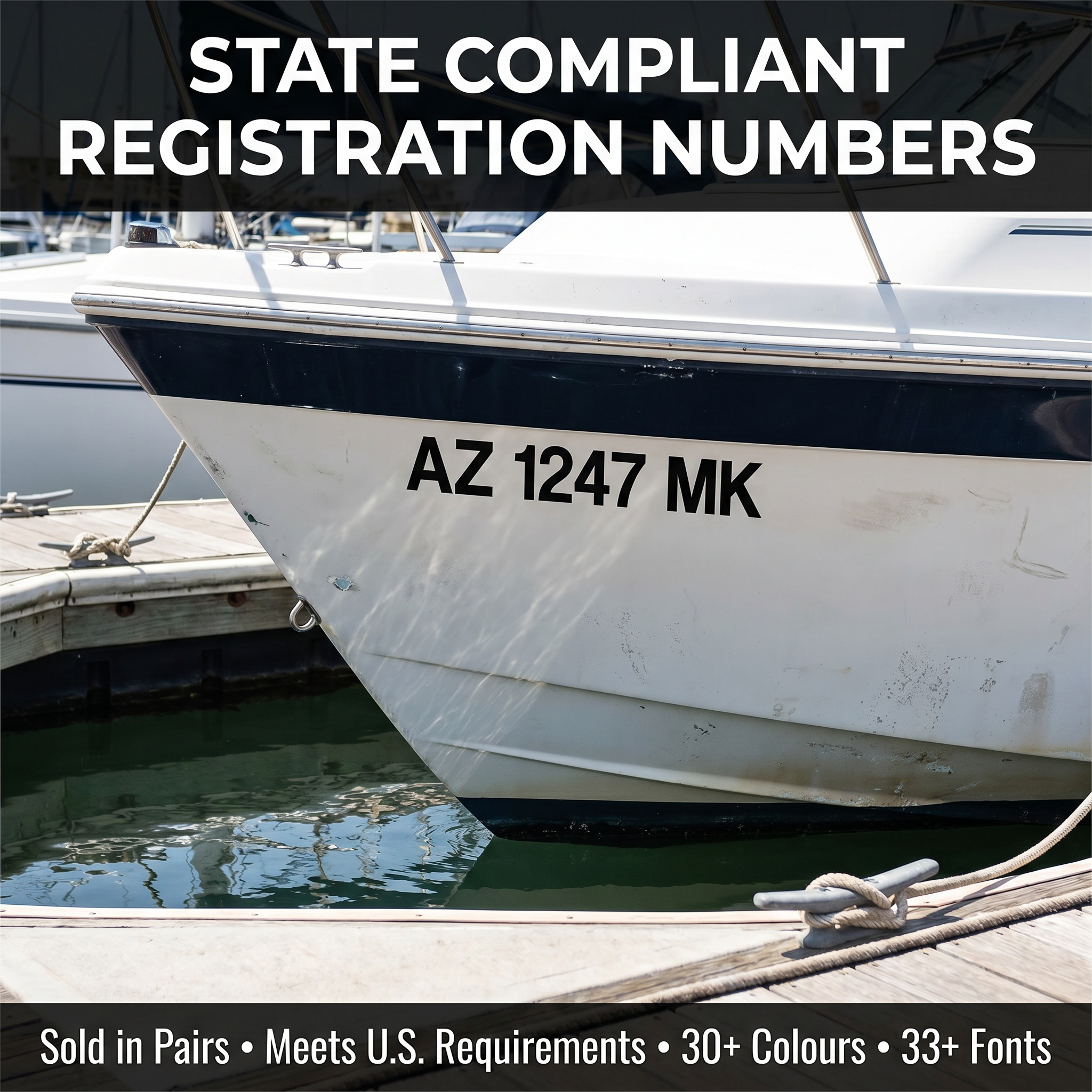 Custom Boat Registration Numbers