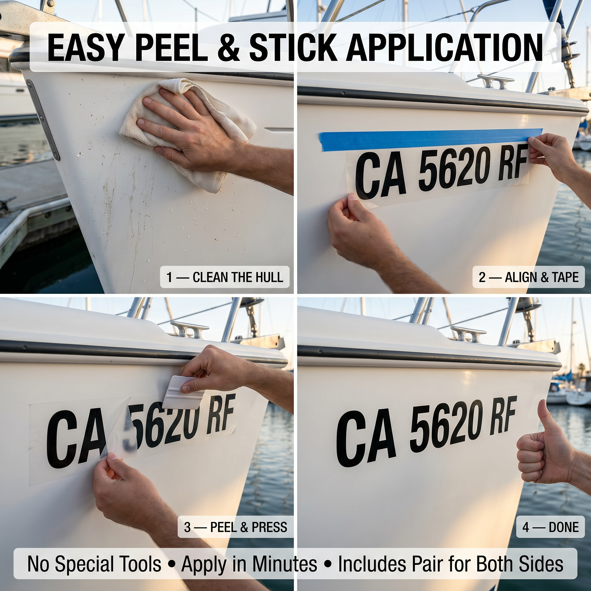Custom Boat Registration Numbers