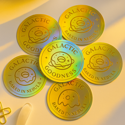 Gold Mirror Stickers