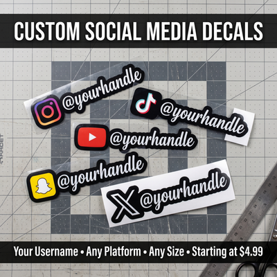 Custom Social Media Stickers
