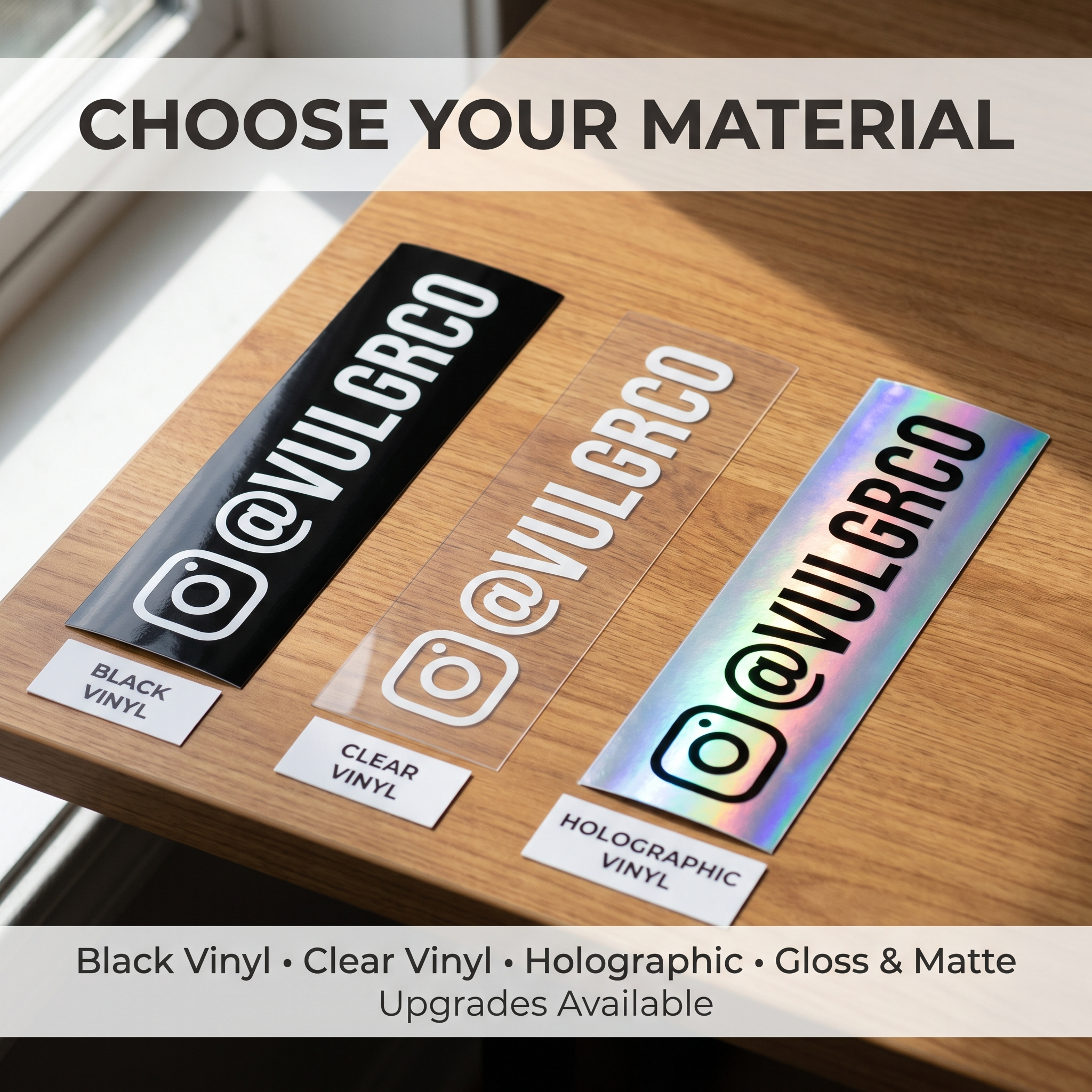 Custom Social Media Stickers