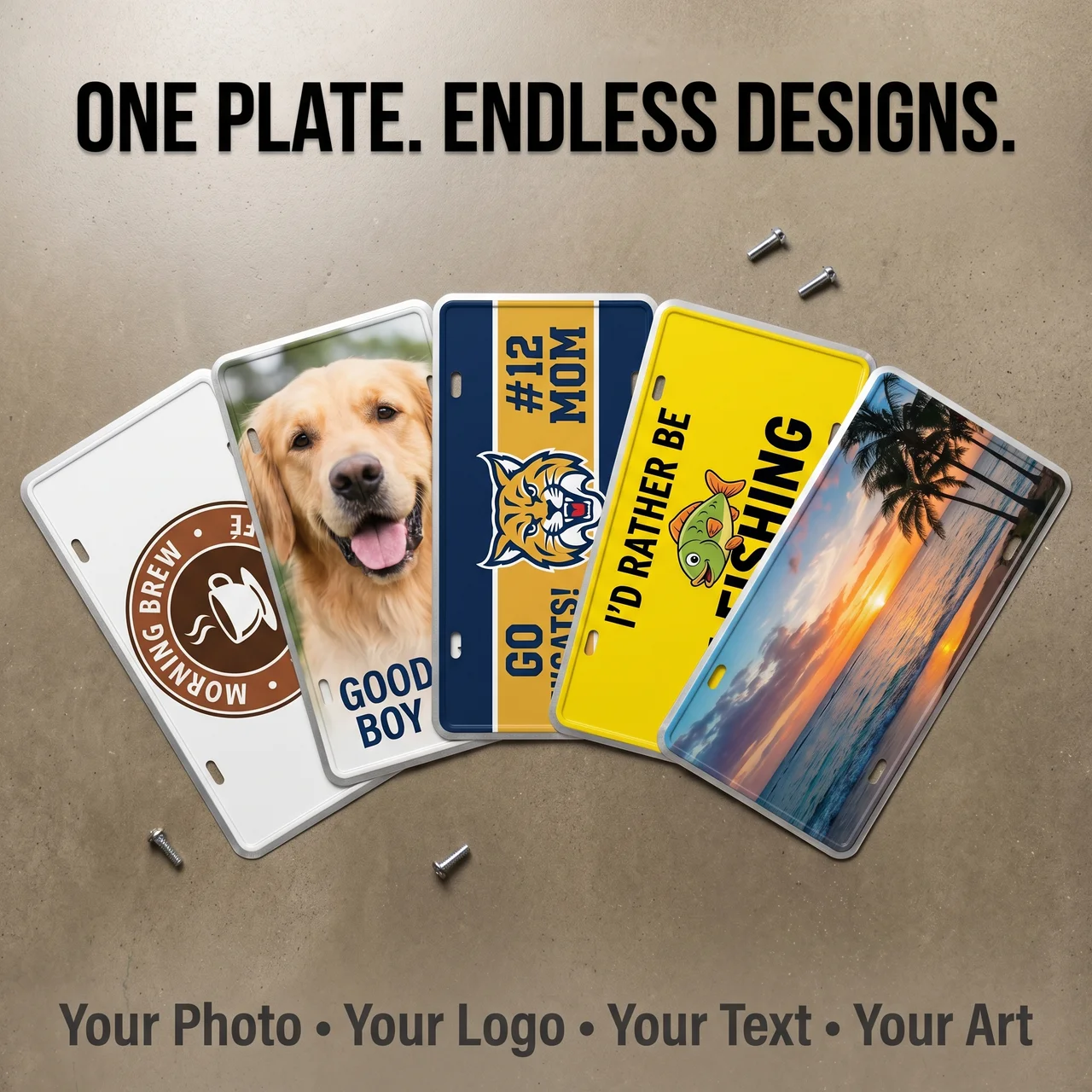 Print Custom License Plate