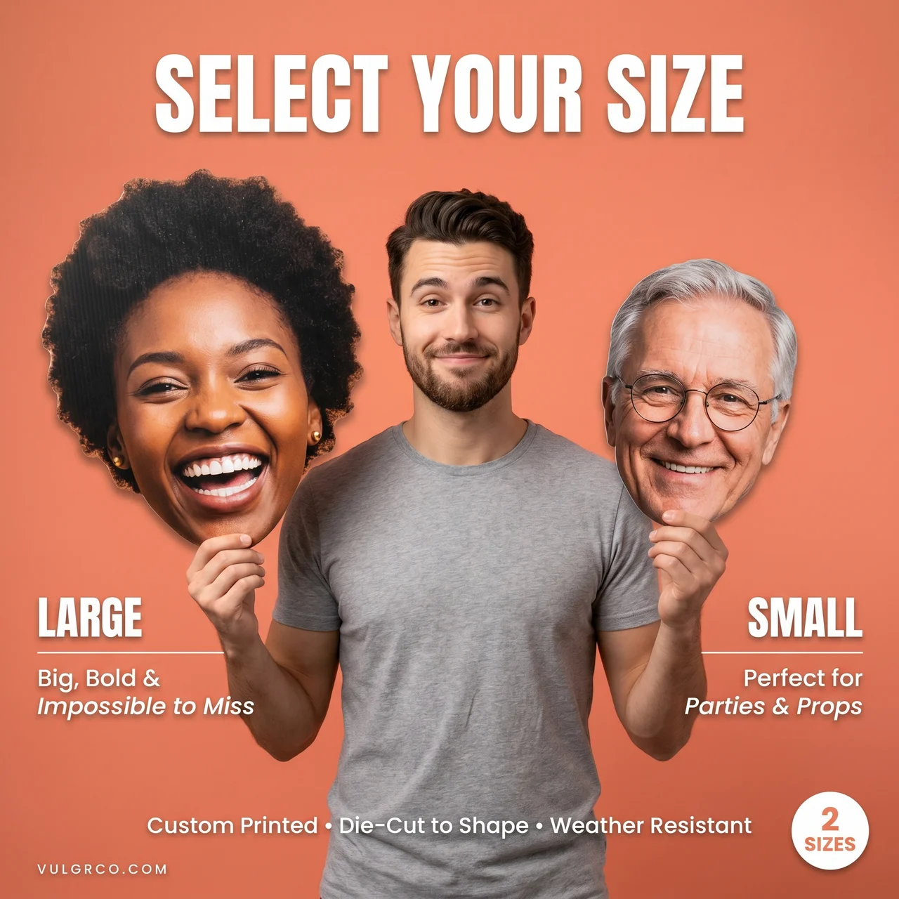 Custom Fun Face Big Head Cutouts
