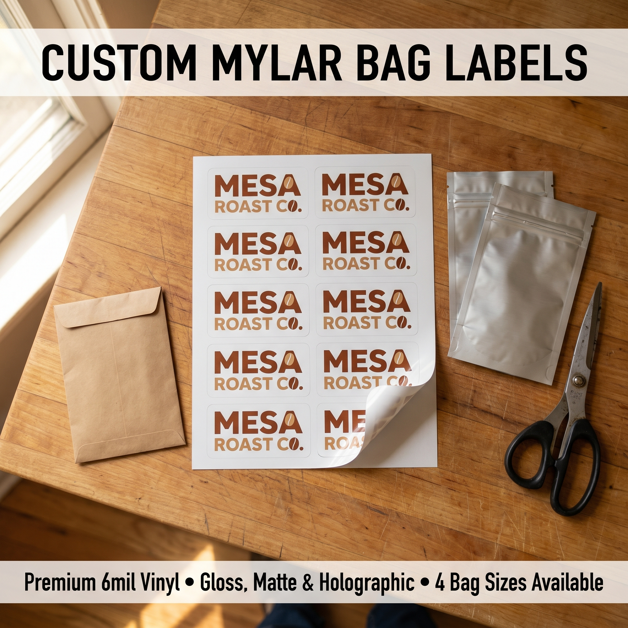 Custom Mylar Bags Sticker