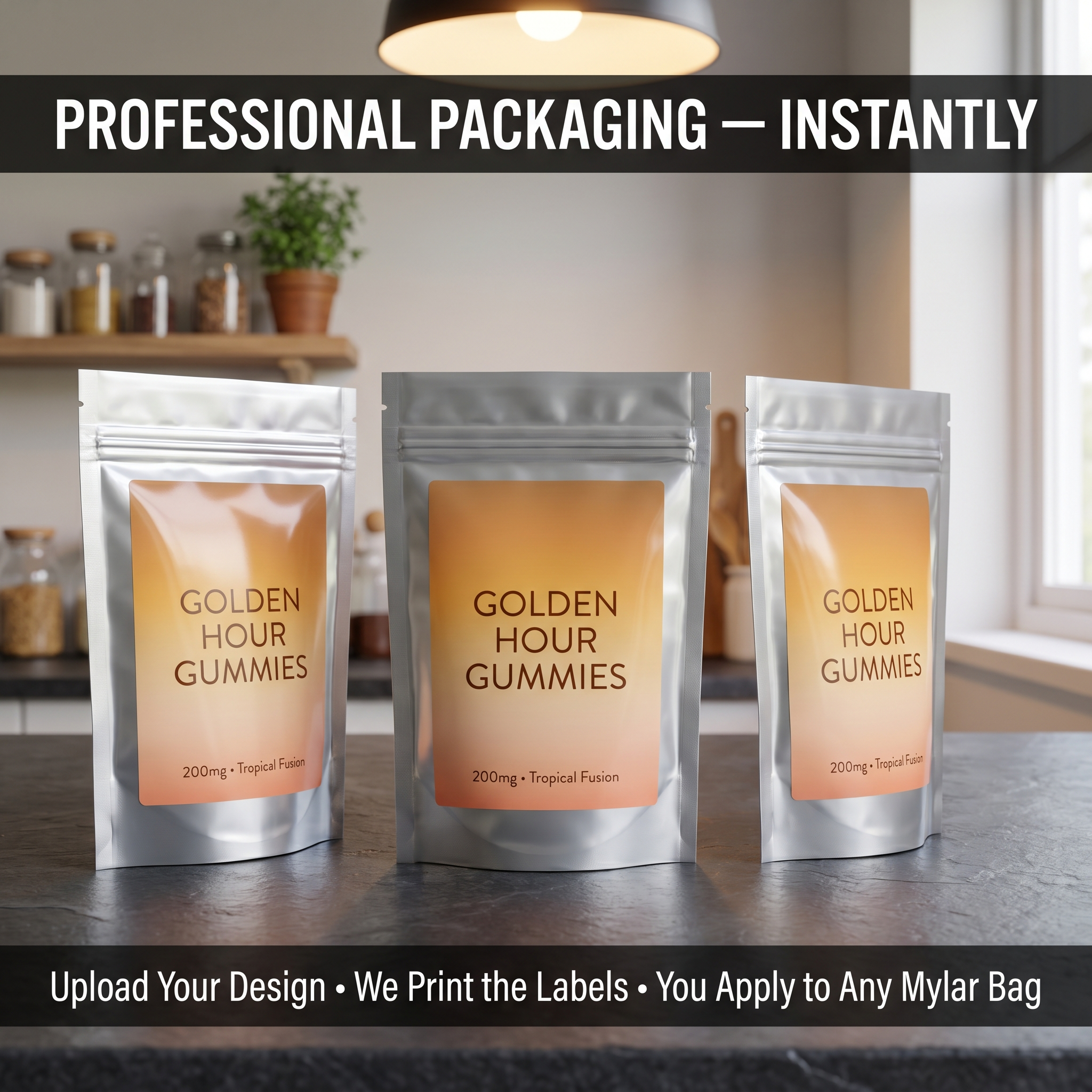 Custom Mylar Bags Sticker