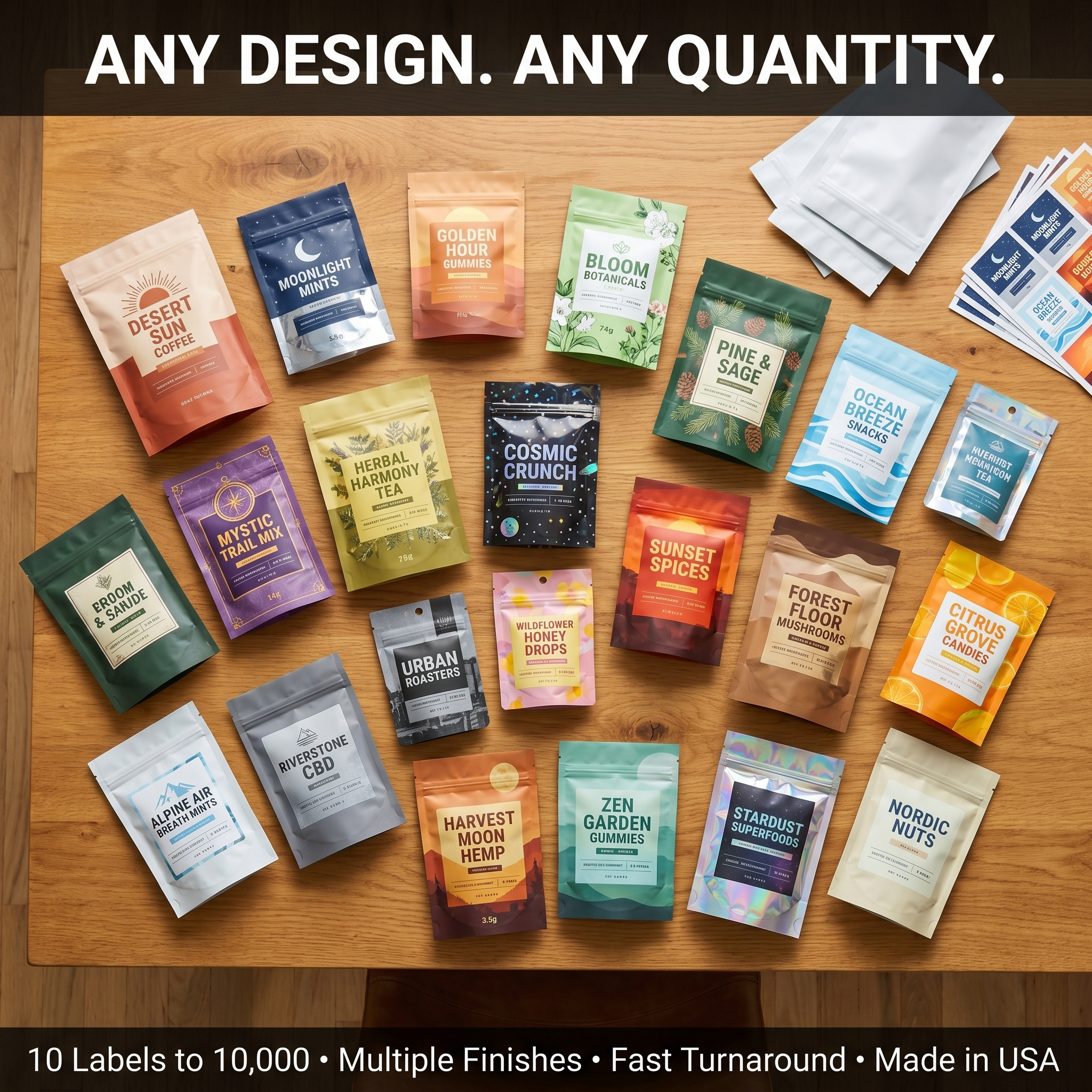 Custom Mylar Bags Sticker