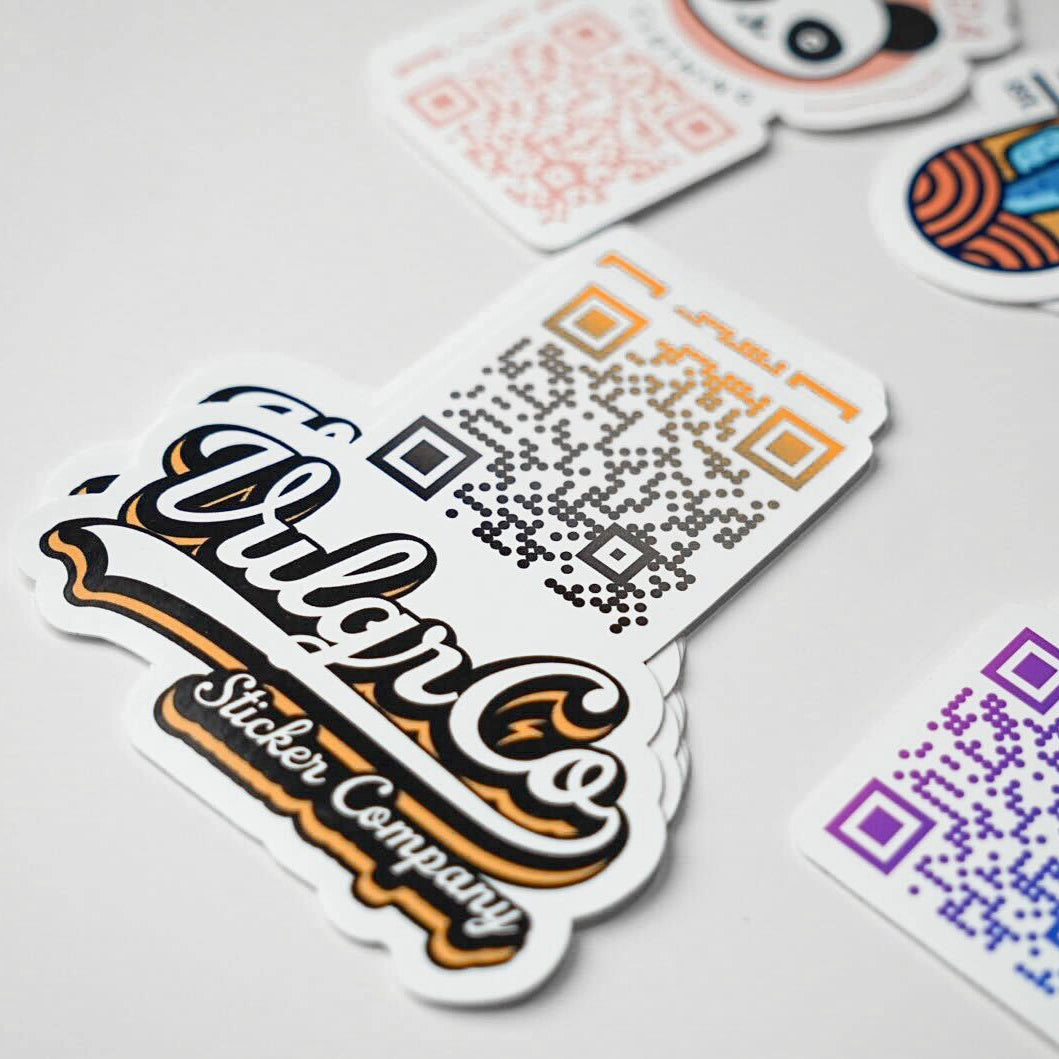 Custom QR Code Logo Stickers