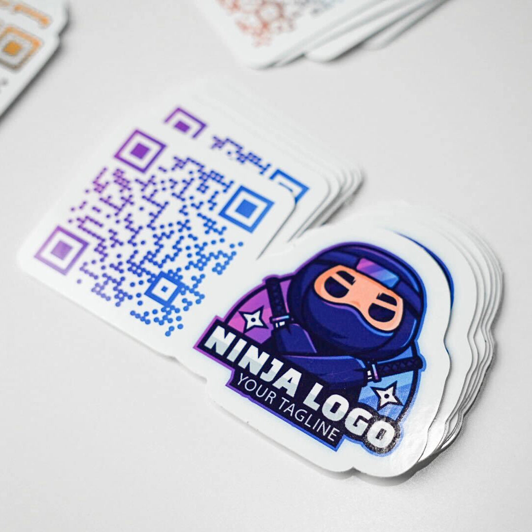 Custom QR Code Logo Stickers