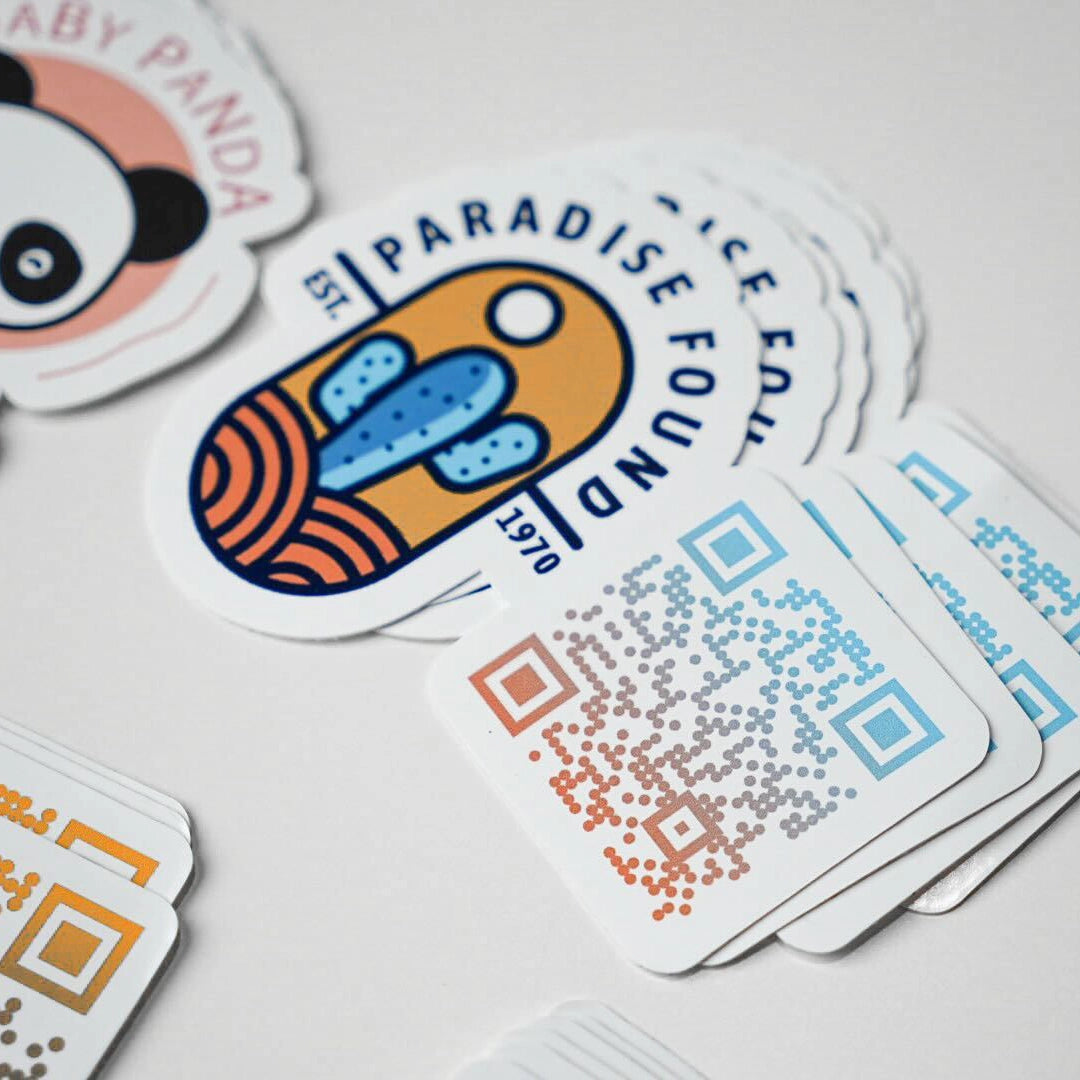 Custom QR Code Logo Stickers