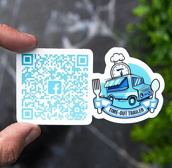 Custom QR Code Logo Stickers