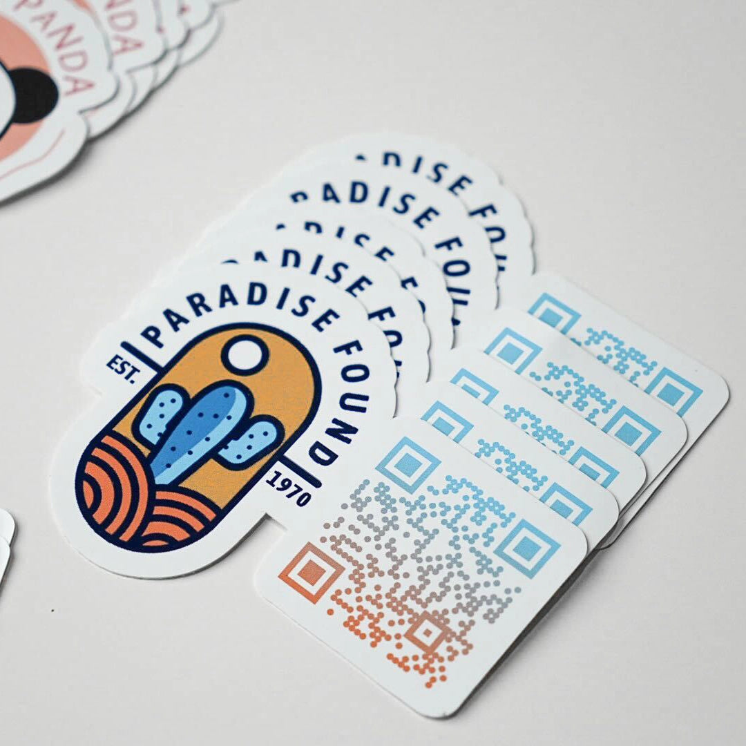 Custom QR Code Logo Stickers