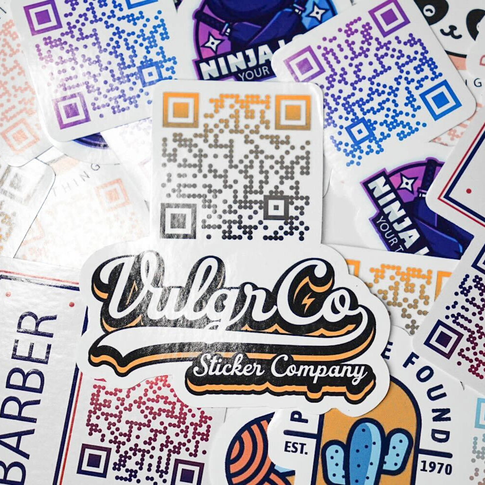 Custom QR Code Logo Stickers