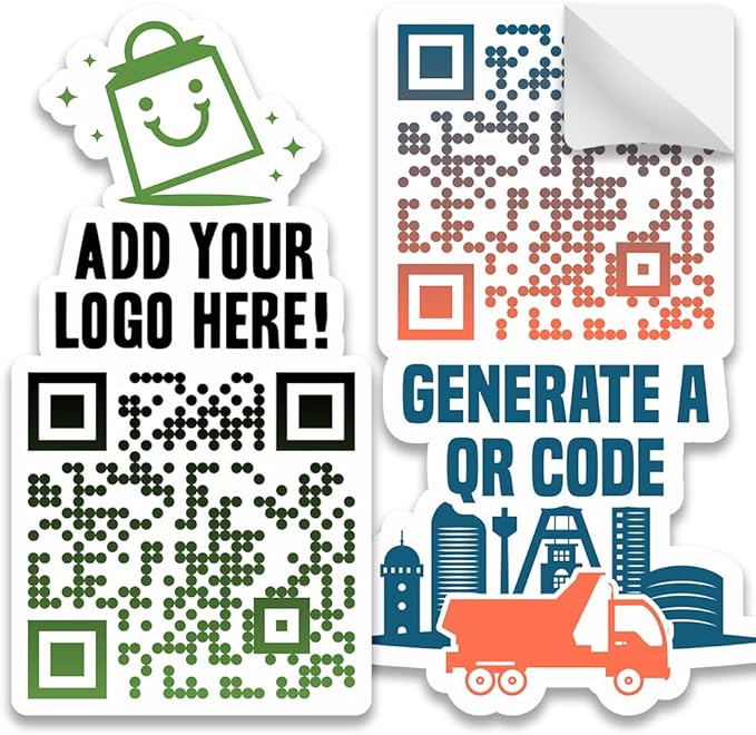 Custom QR Code Logo Stickers