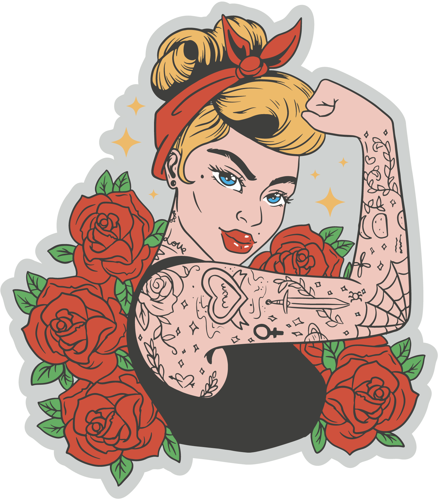 Rockabilly girl with tattoos – VulgrCo