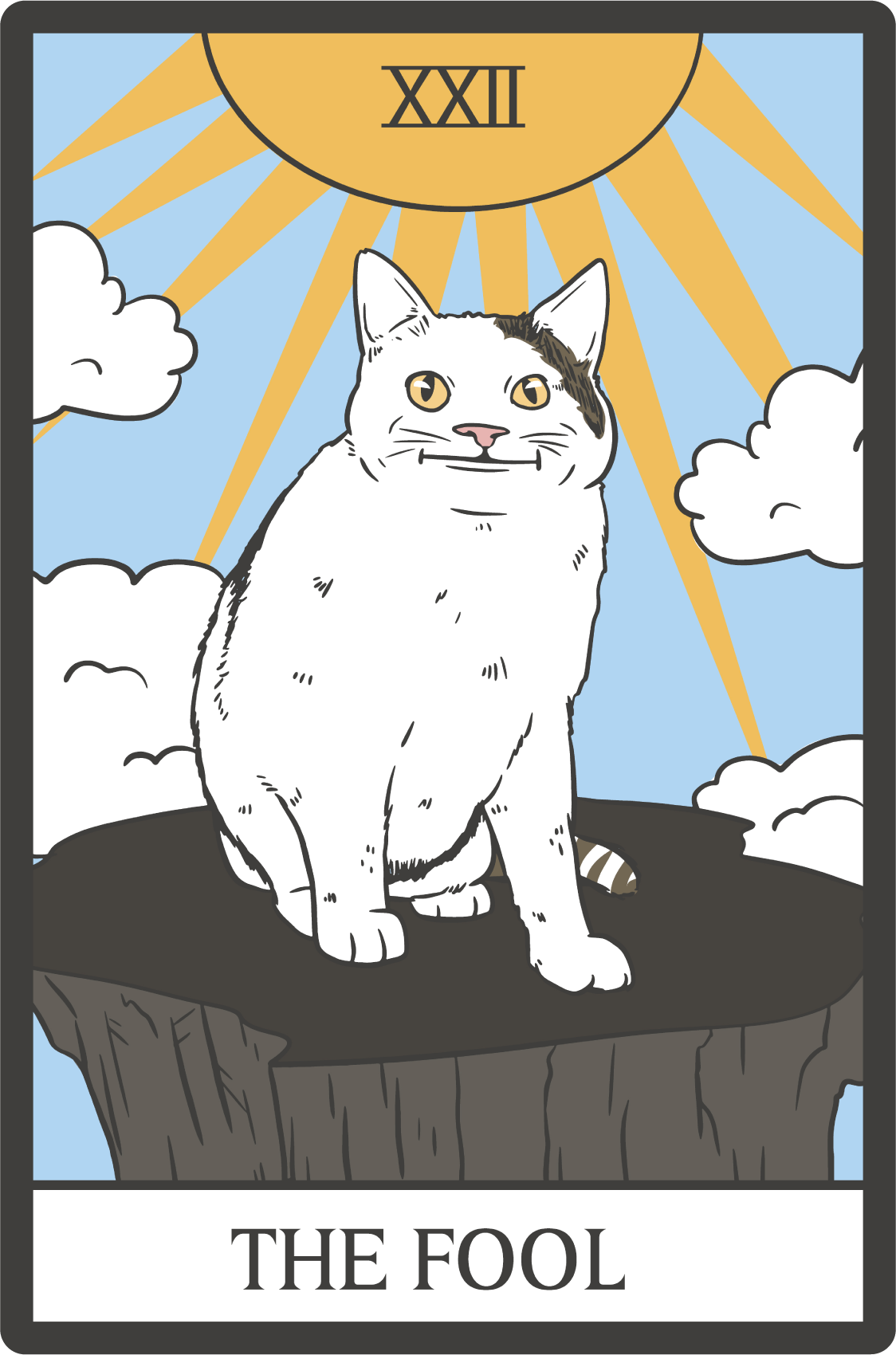 Cat tarot card meme