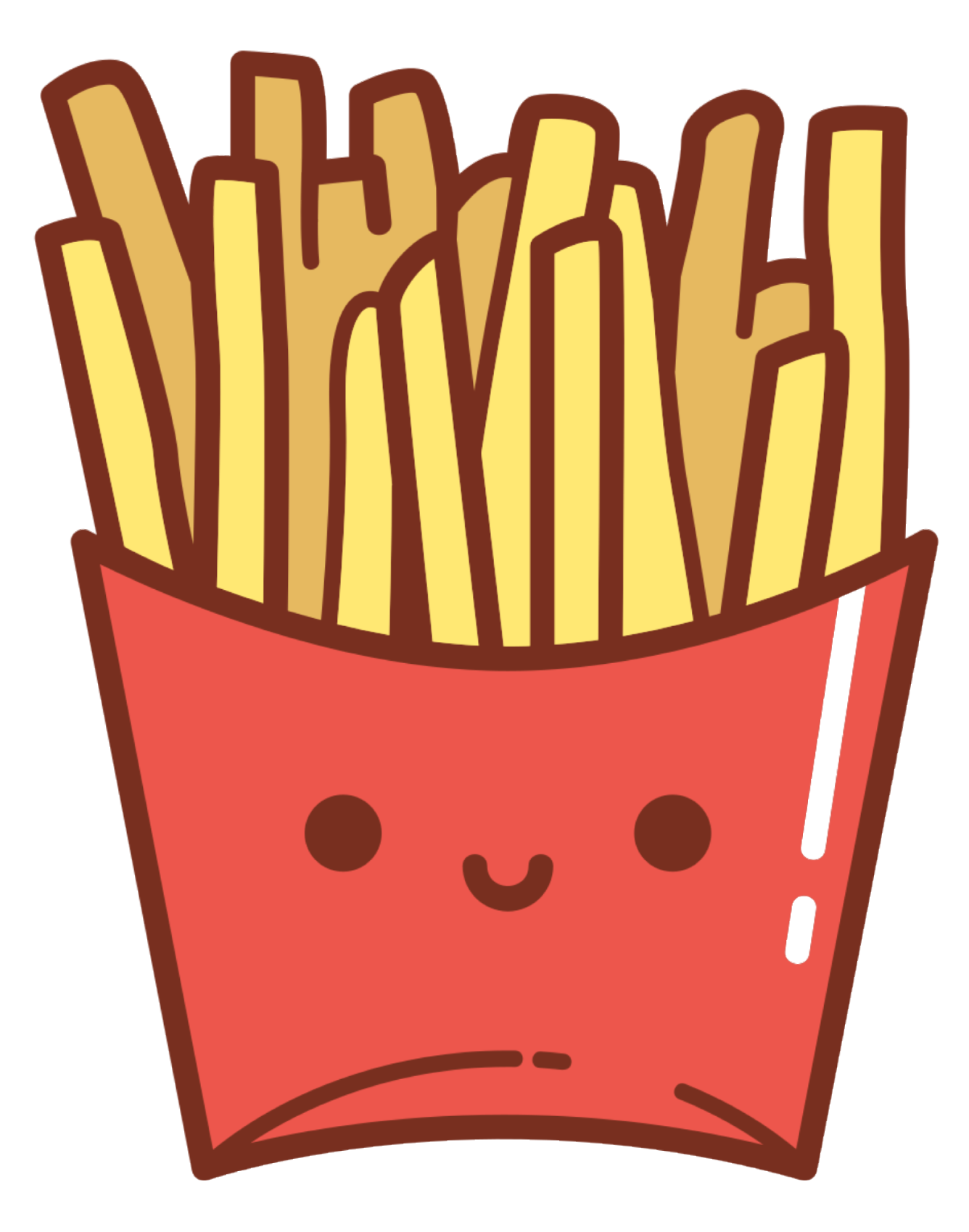 French fries cartoon Sticker – VulgrCo
