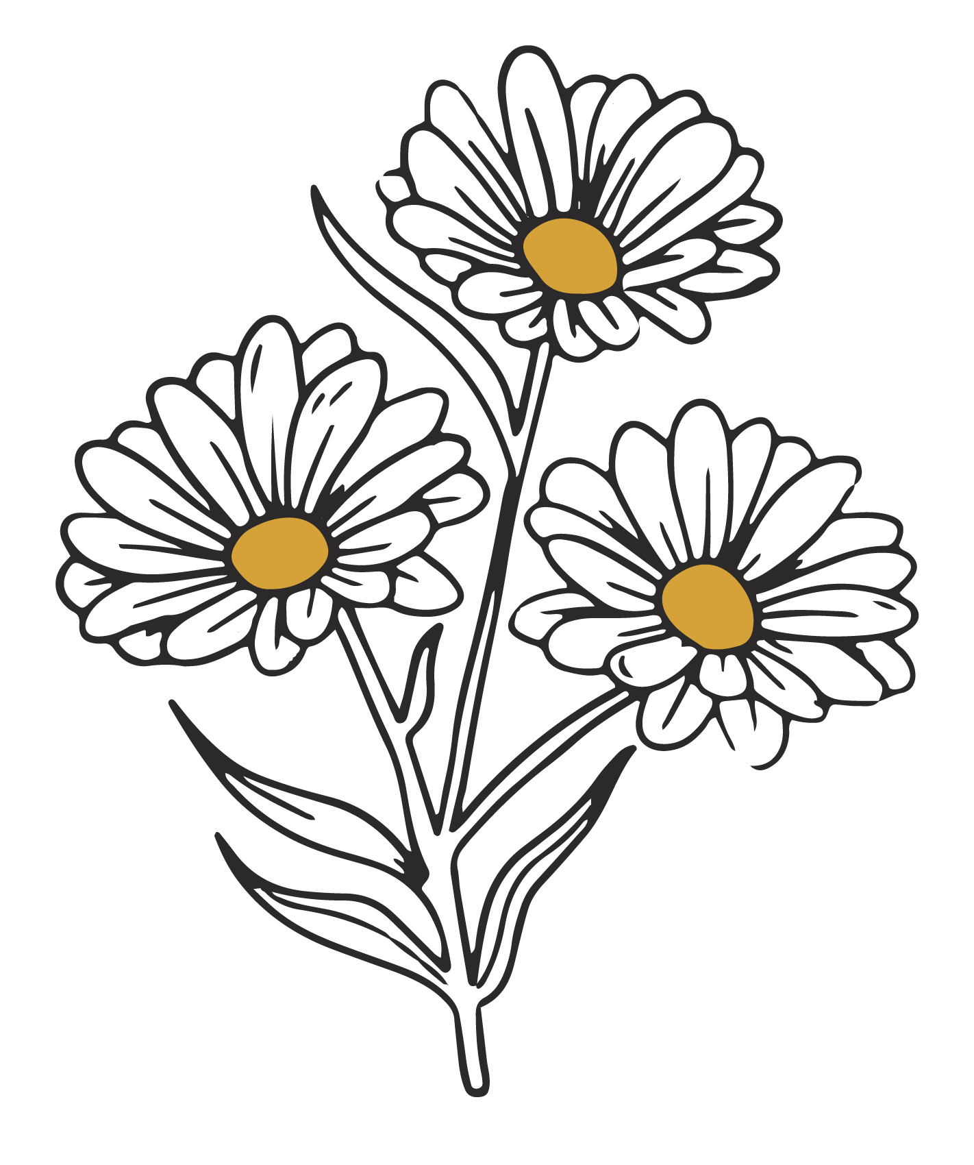 Petunia Punch Floral Sticker